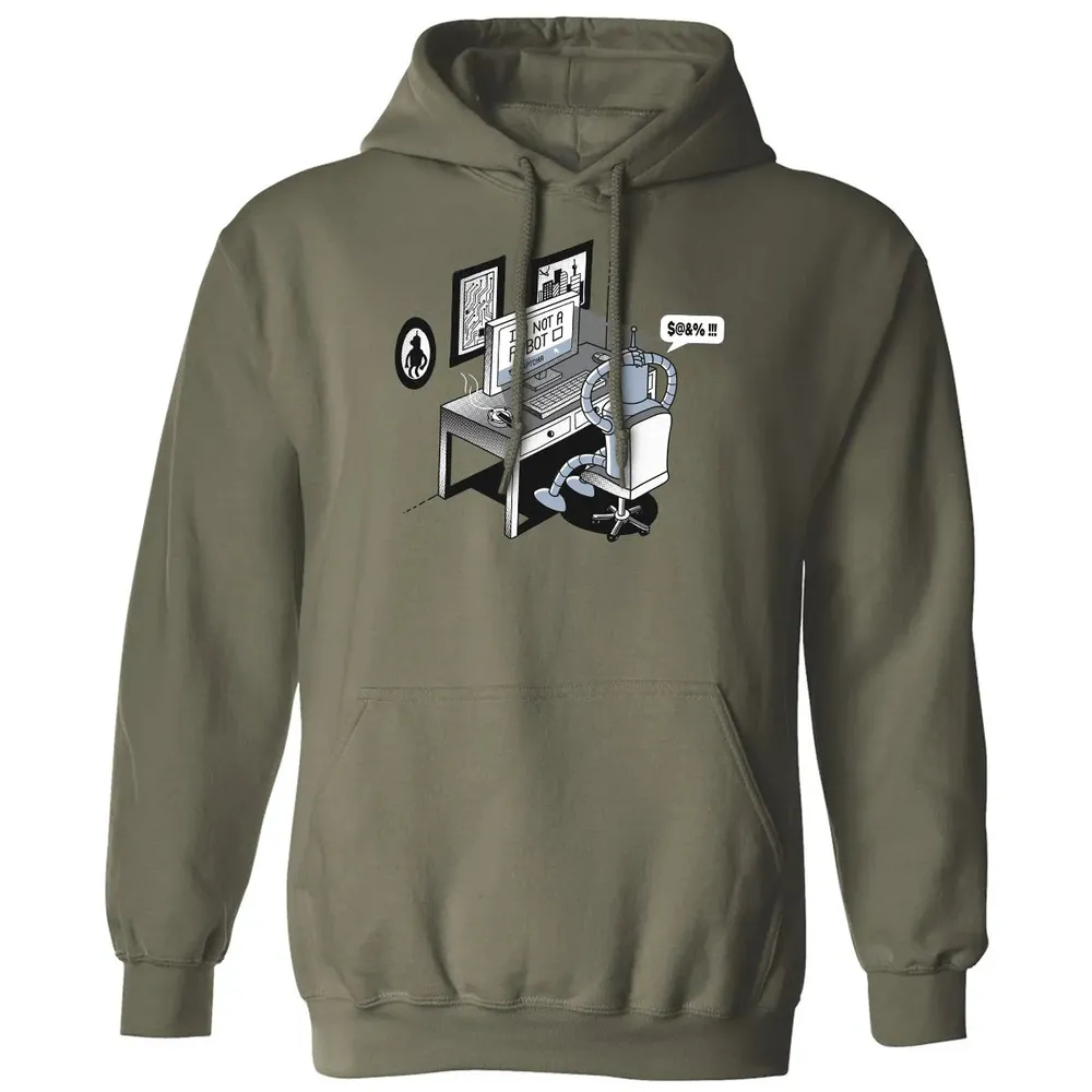 Im Not A Robot Classic Unisex Hoodie - 4