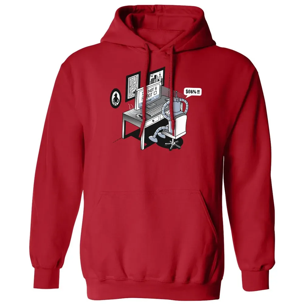 Im Not A Robot Classic Unisex Hoodie - 5