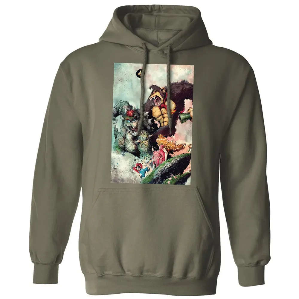 Bowser vs DK Kong Classic Unisex Hoodie - 4