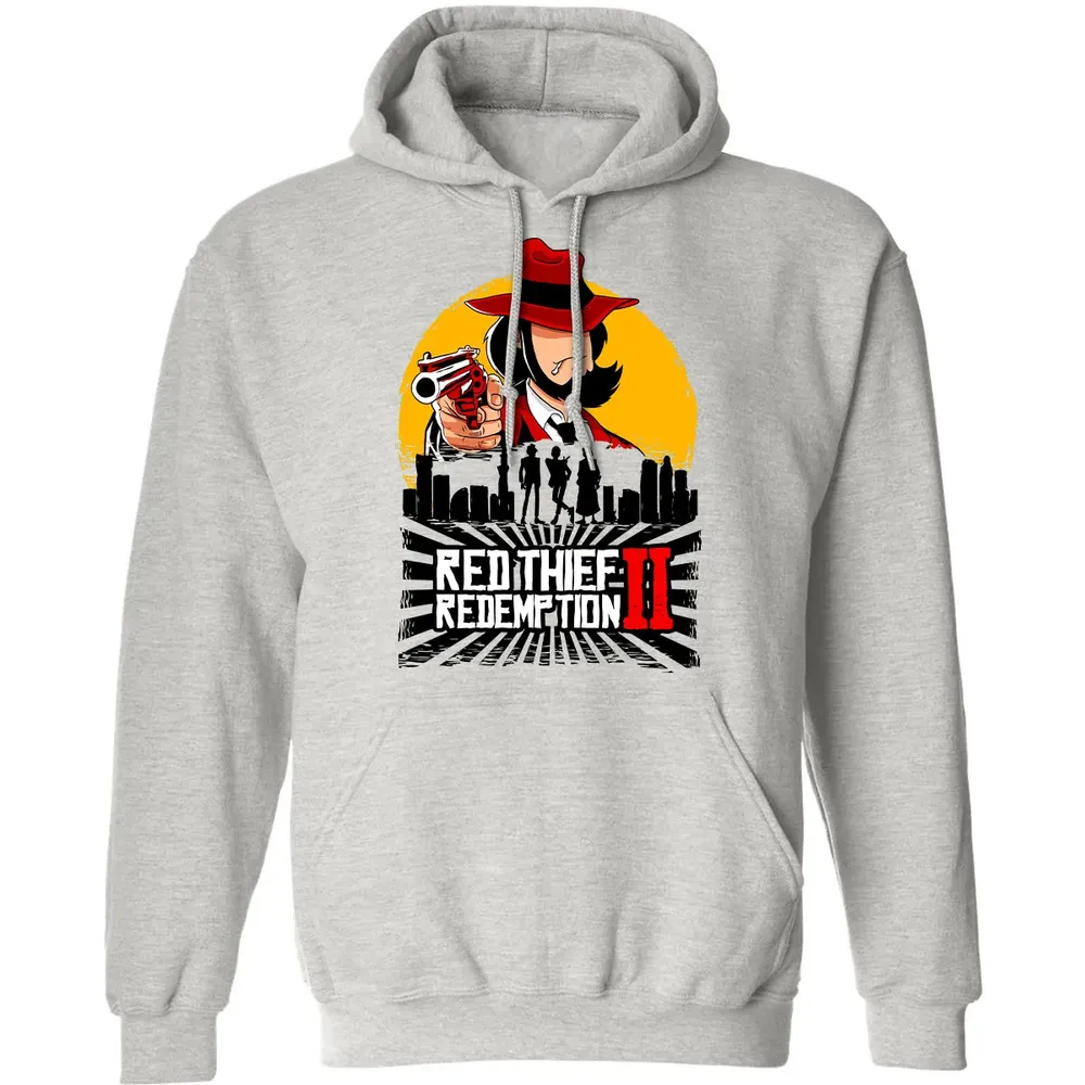 Red Thief Redemption Classic Unisex Hoodie - 2