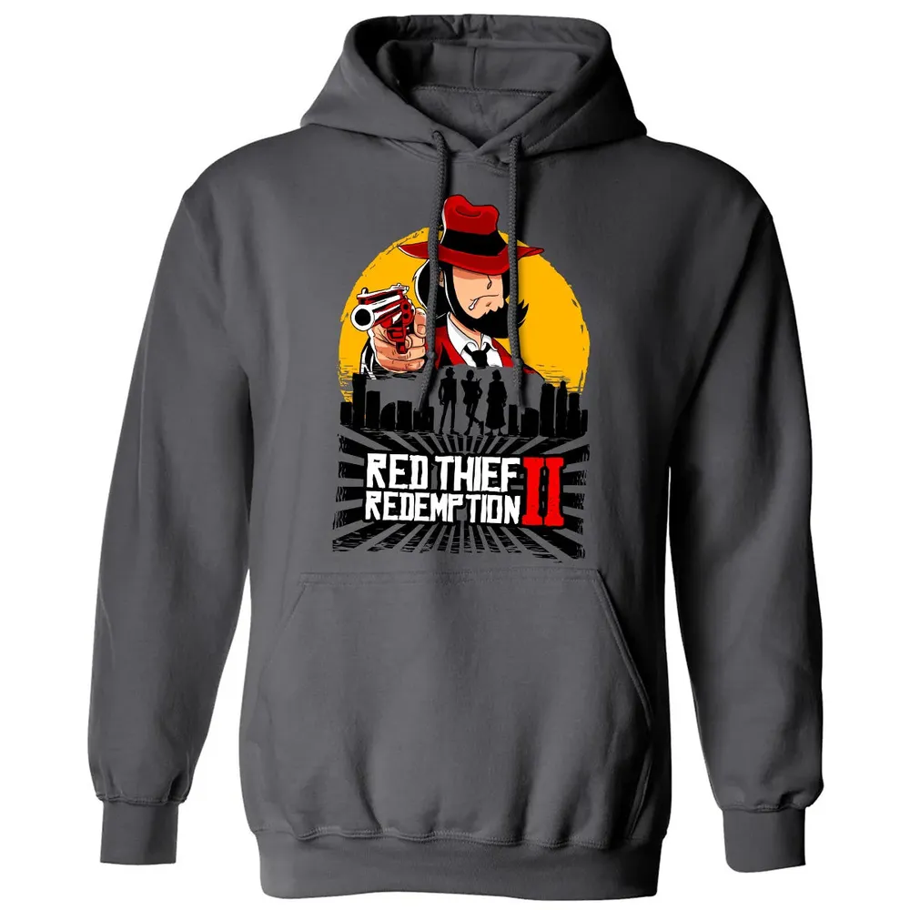 Red Thief Redemption Classic Unisex Hoodie - 7
