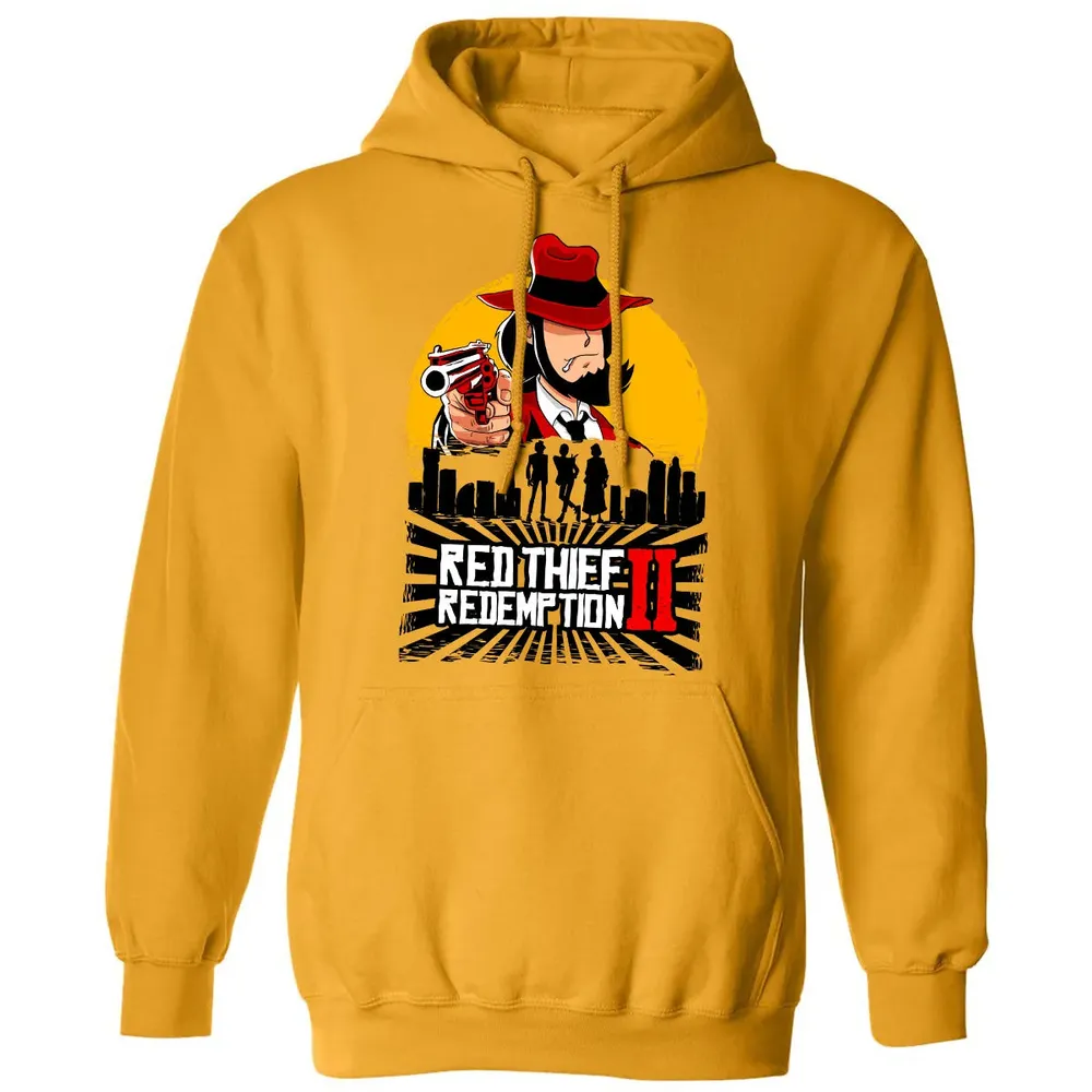 Red Thief Redemption Classic Unisex Hoodie - 12