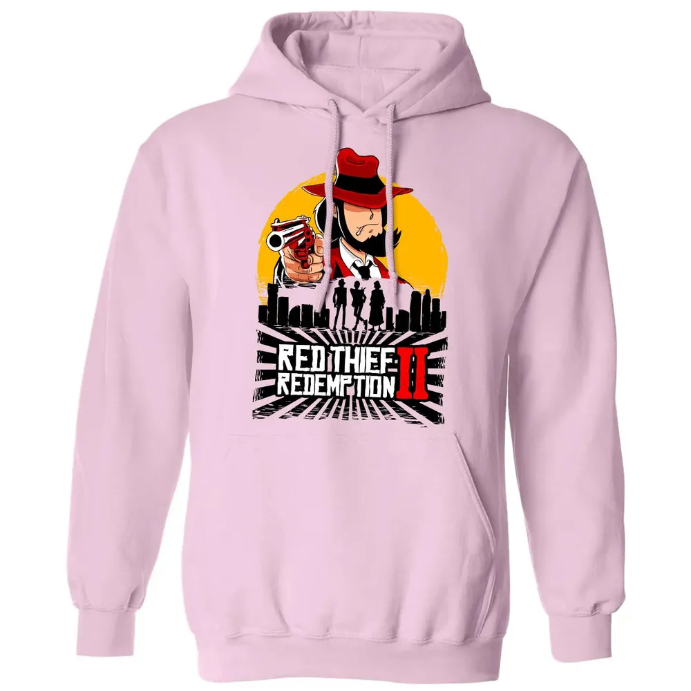 Red Thief Redemption Classic Unisex Hoodie - 3