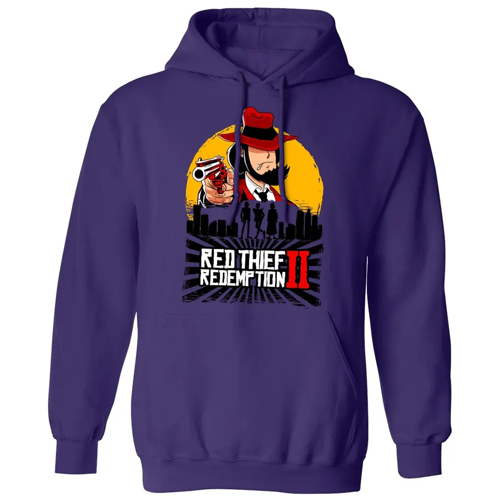 Red Thief Redemption Classic Unisex Hoodie - 6