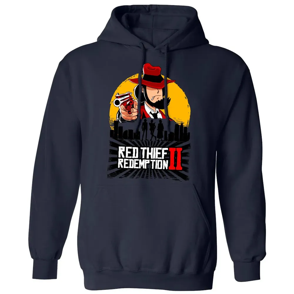 Red Thief Redemption Classic Unisex Hoodie - 8