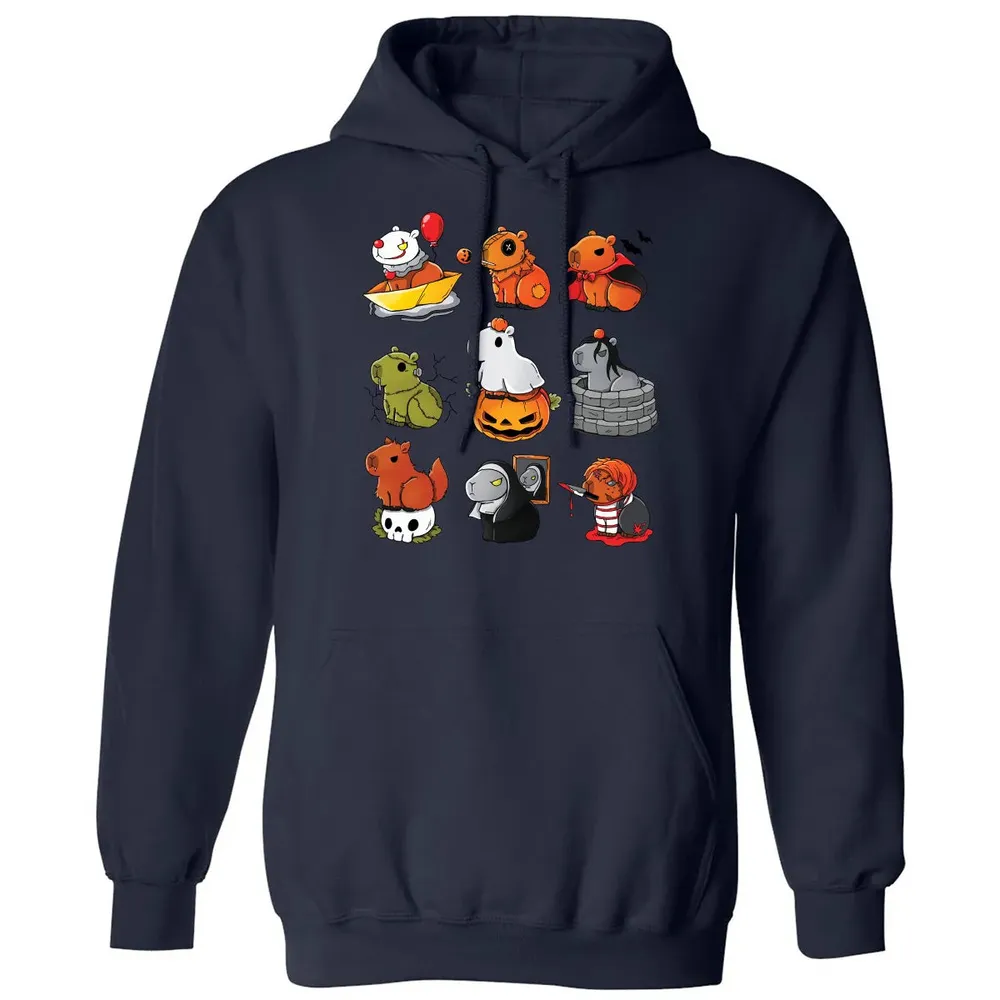 Horror Capybara Classic Unisex Hoodie - 8