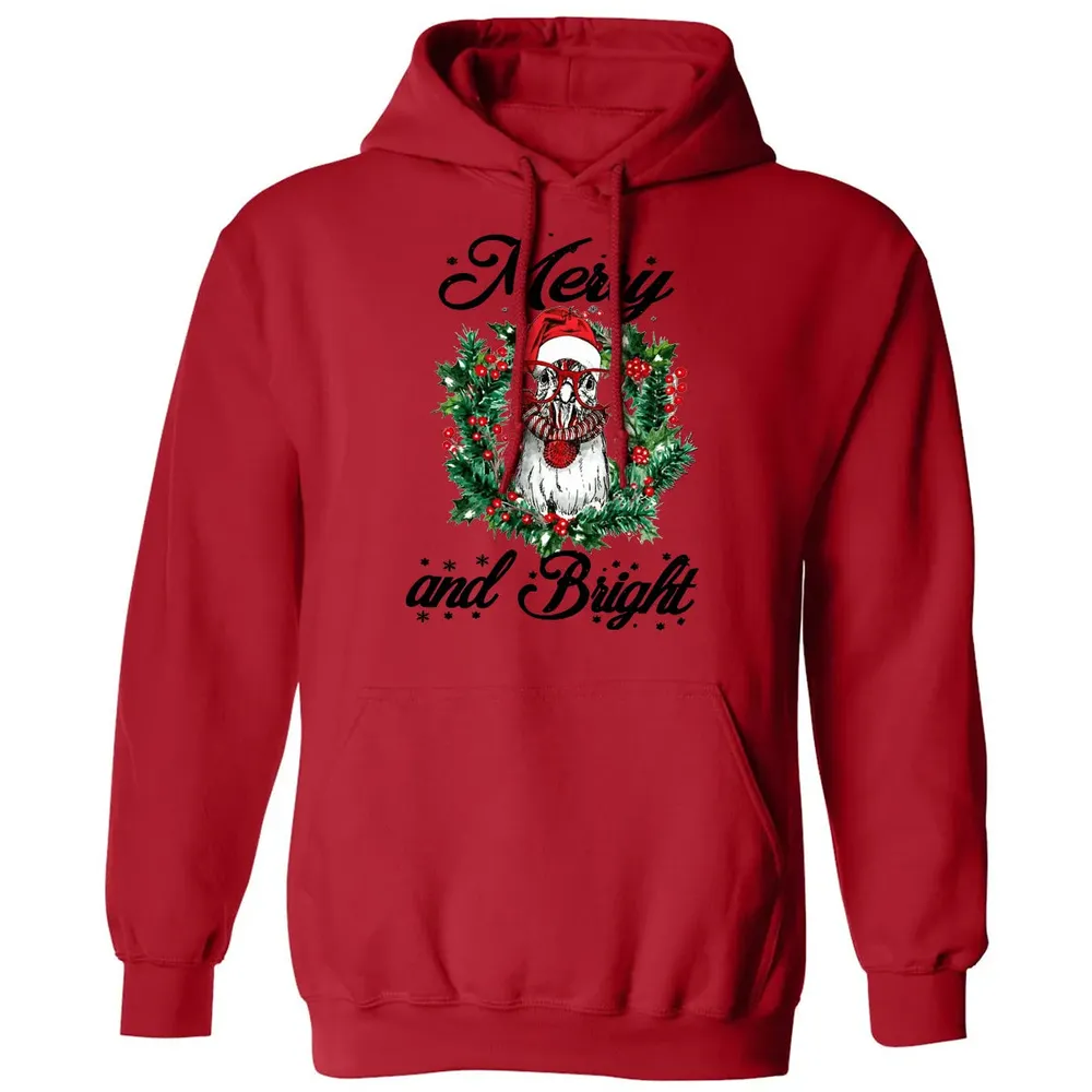 Merry and Bright Classic Unisex Hoodie - 5