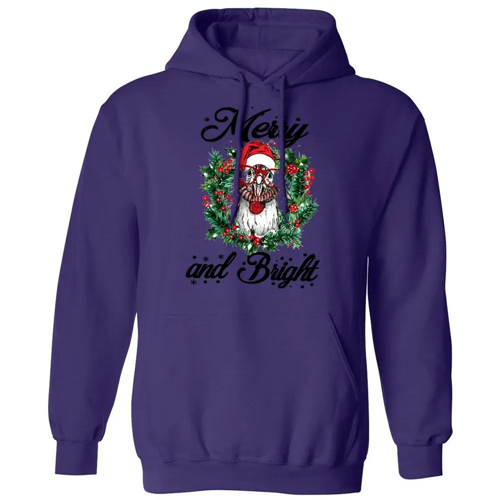 Merry and Bright Classic Unisex Hoodie - 6