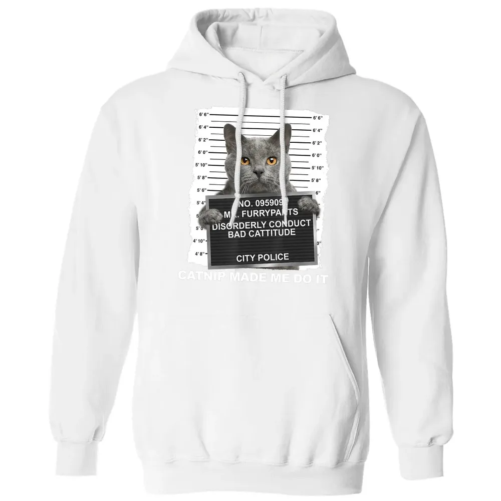Catnip Made Me Do It Funny Cat Classic Unisex Hoodie - 11