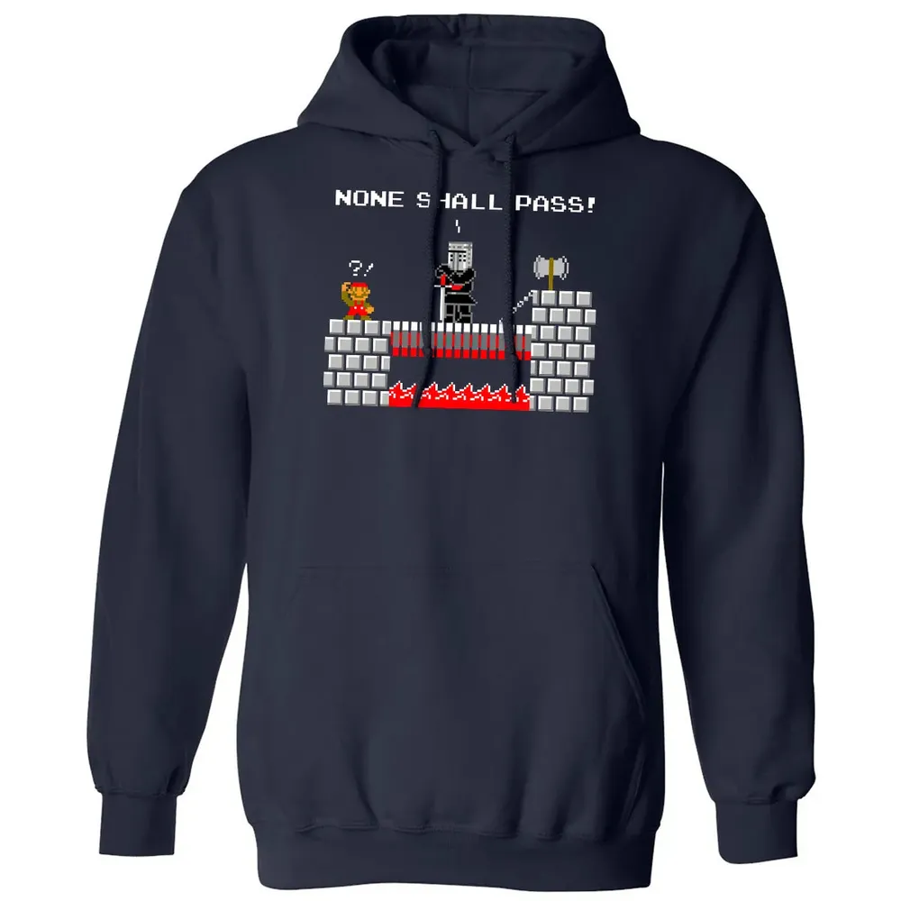 No Plumbers Shall Pass Classic Unisex Hoodie - 2