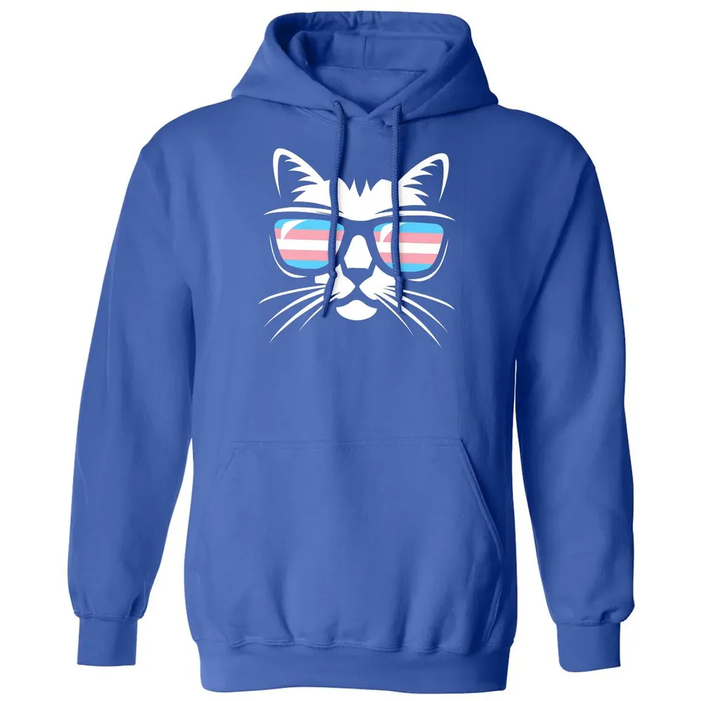 Transgender Pride Cat Gift  Support Trans Community Classic Unisex Hoodie - 9