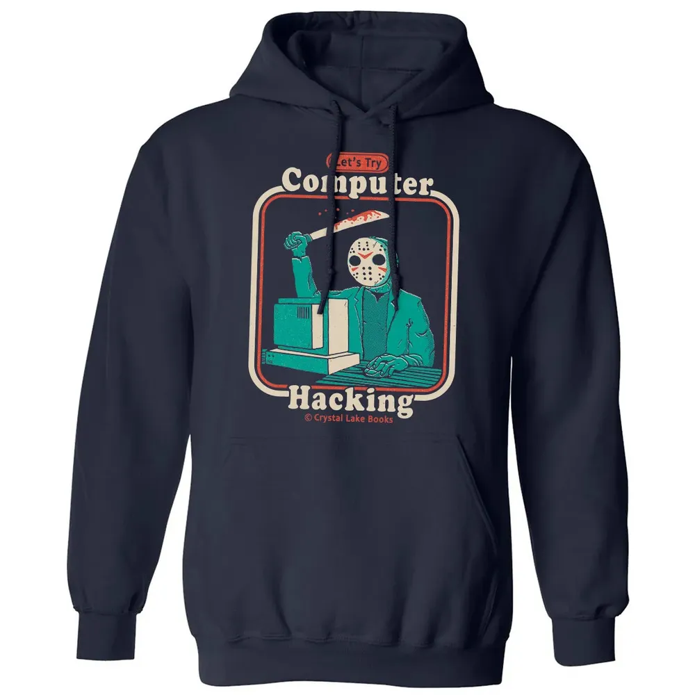 Letâ€™s Try Computer Hacking Classic Unisex Hoodie - 2