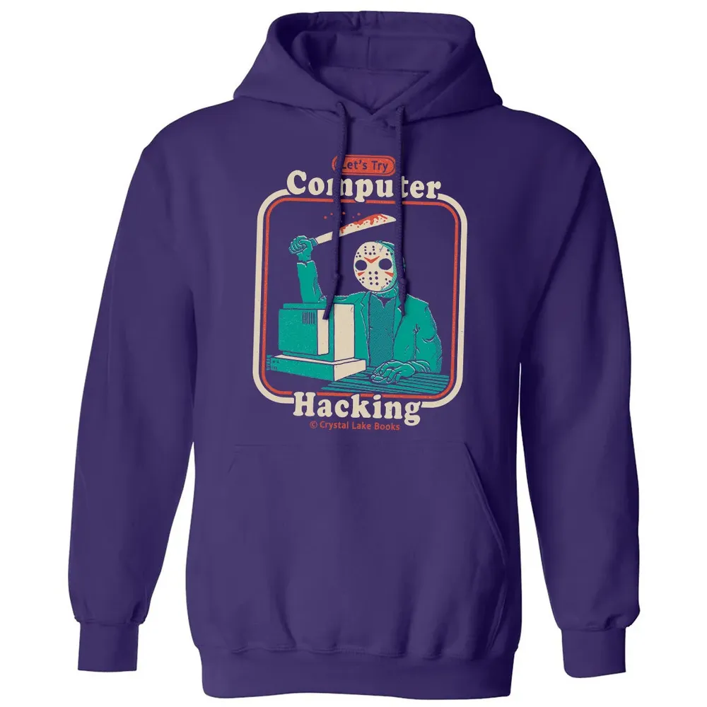 Letâ€™s Try Computer Hacking Classic Unisex Hoodie - 6