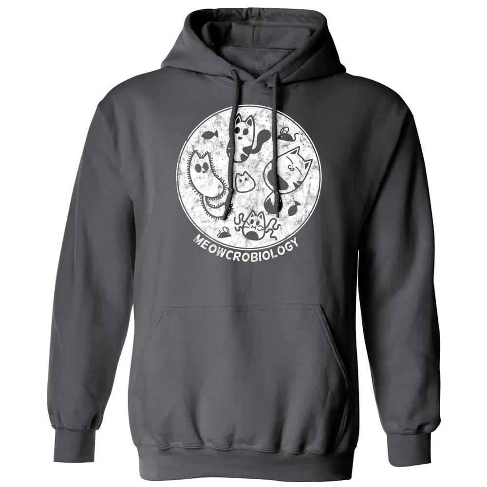 Cute Cat Distressed Bacteria Microbiology Science Classic Unisex Hoodie - 7