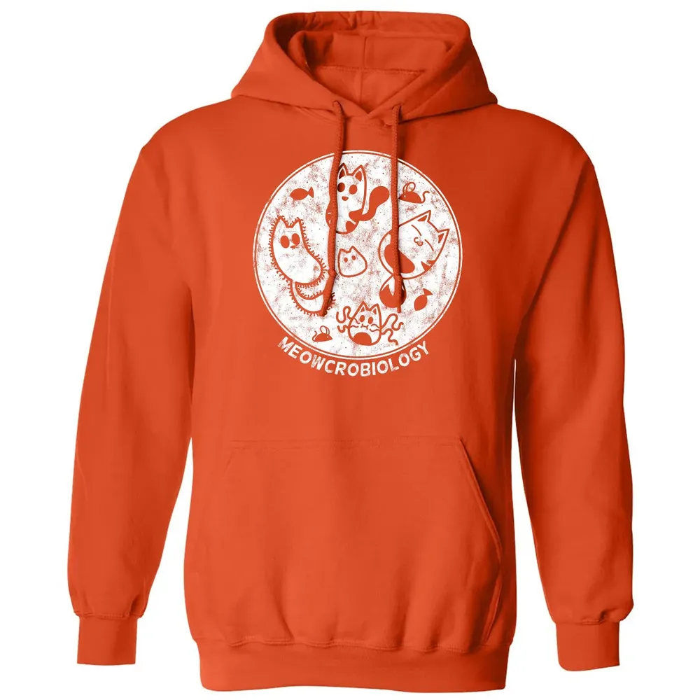 Cute Cat Distressed Bacteria Microbiology Science Classic Unisex Hoodie - 10