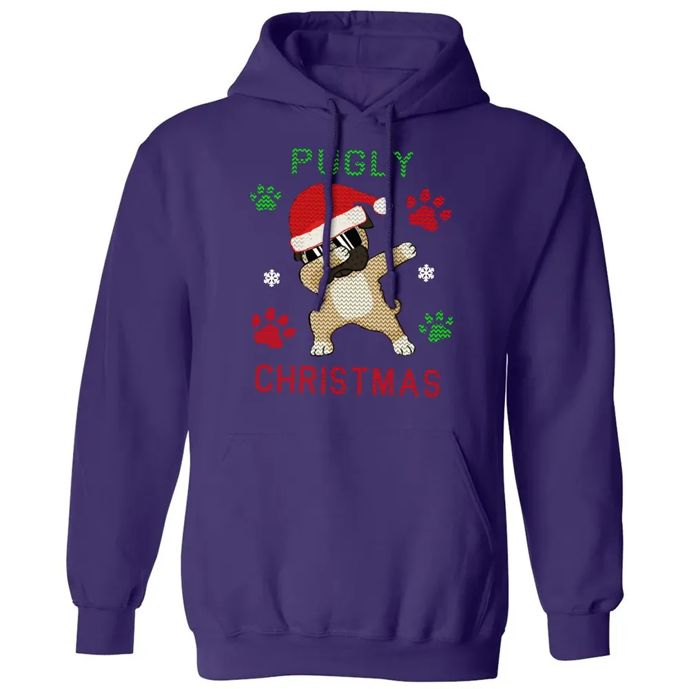 Pugly Christmas Classic Unisex Hoodie - 6