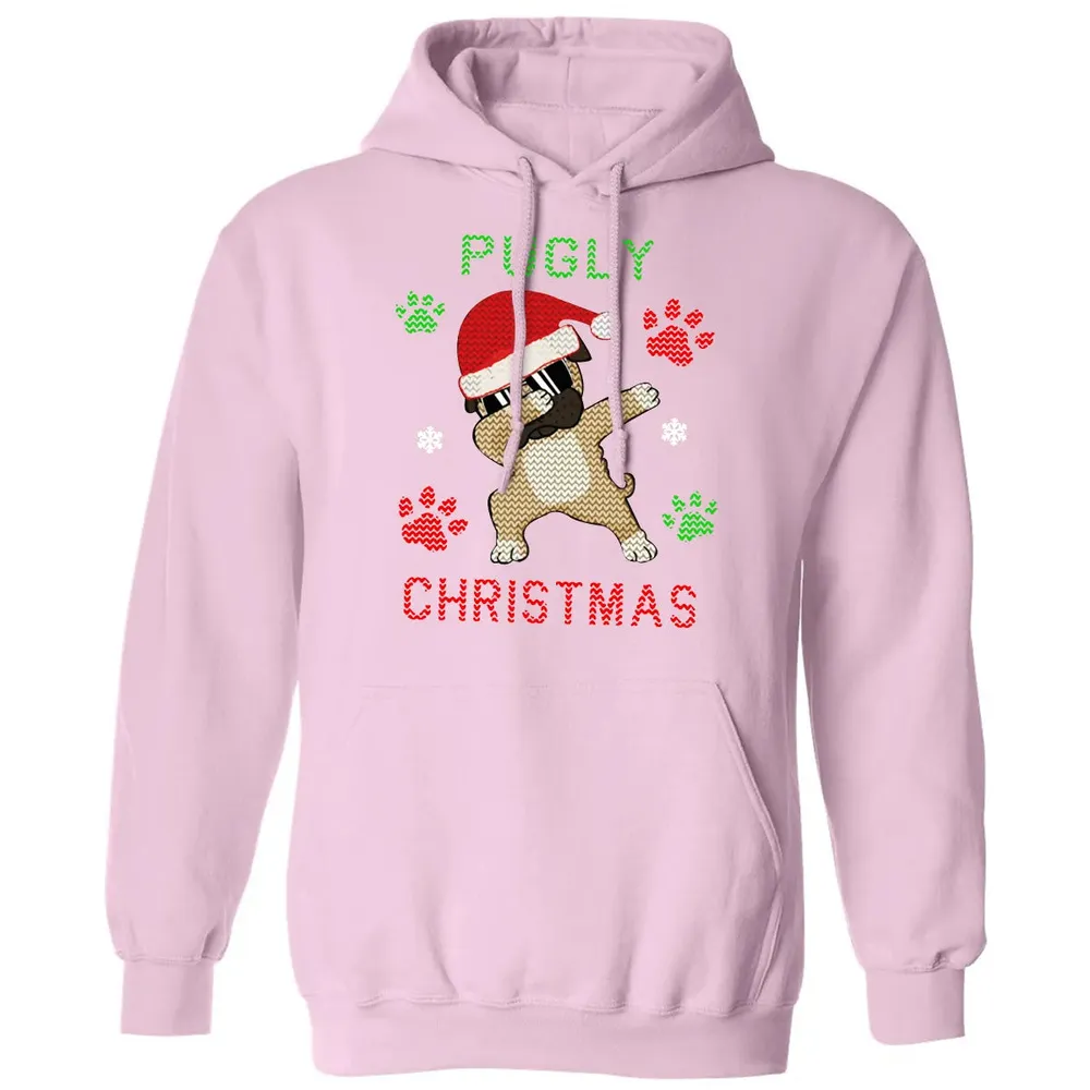Pugly Christmas Classic Unisex Hoodie - 3
