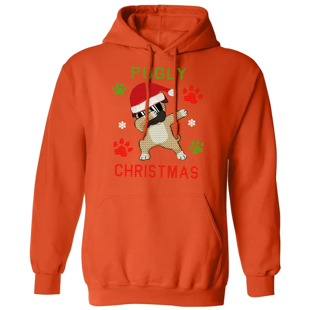 Pugly Christmas Classic Unisex Hoodie - 10