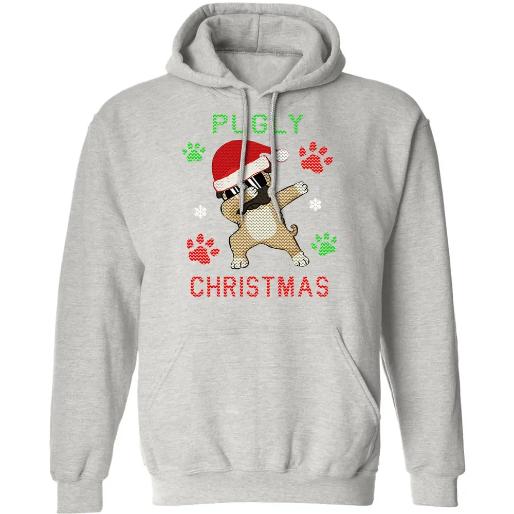 Pugly Christmas Classic Unisex Hoodie - 8
