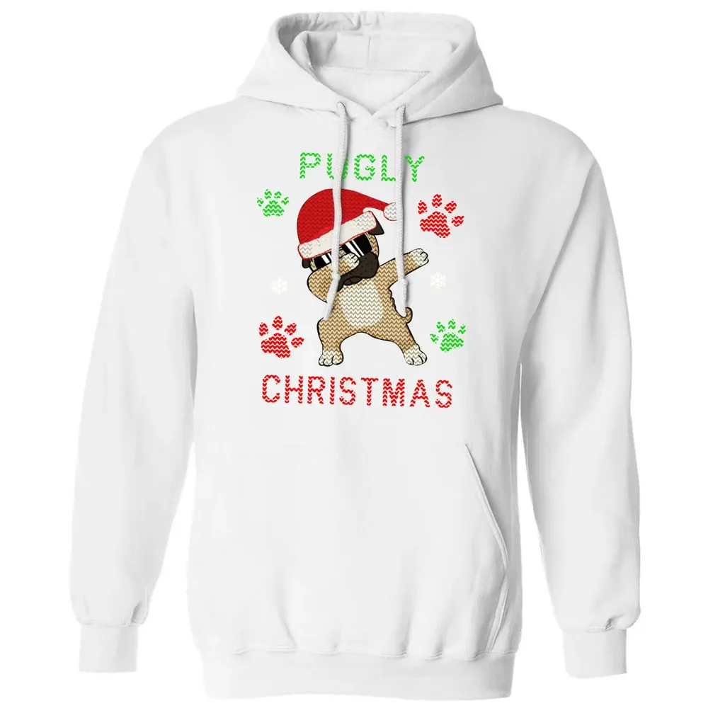 Pugly Christmas Classic Unisex Hoodie - 11