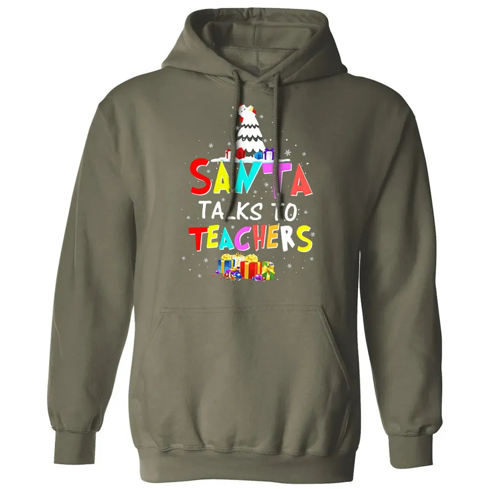 Santa talks to teachers Classic Unisex Hoodie - 4