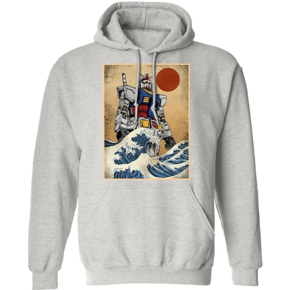 Wave Off Gundam Classic Unisex Hoodie - 8
