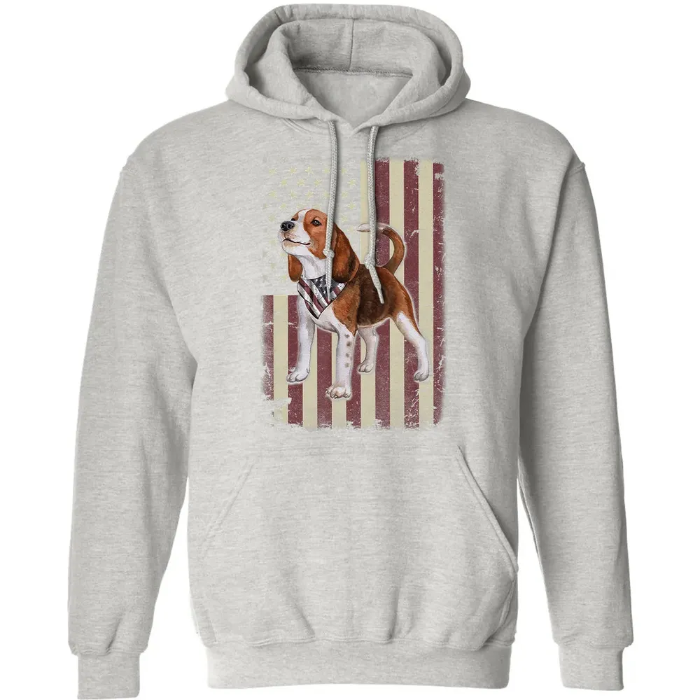 Beagle American Flag Bandana Patriotic 4th Of July T Classic Unisex Hoodie - 8