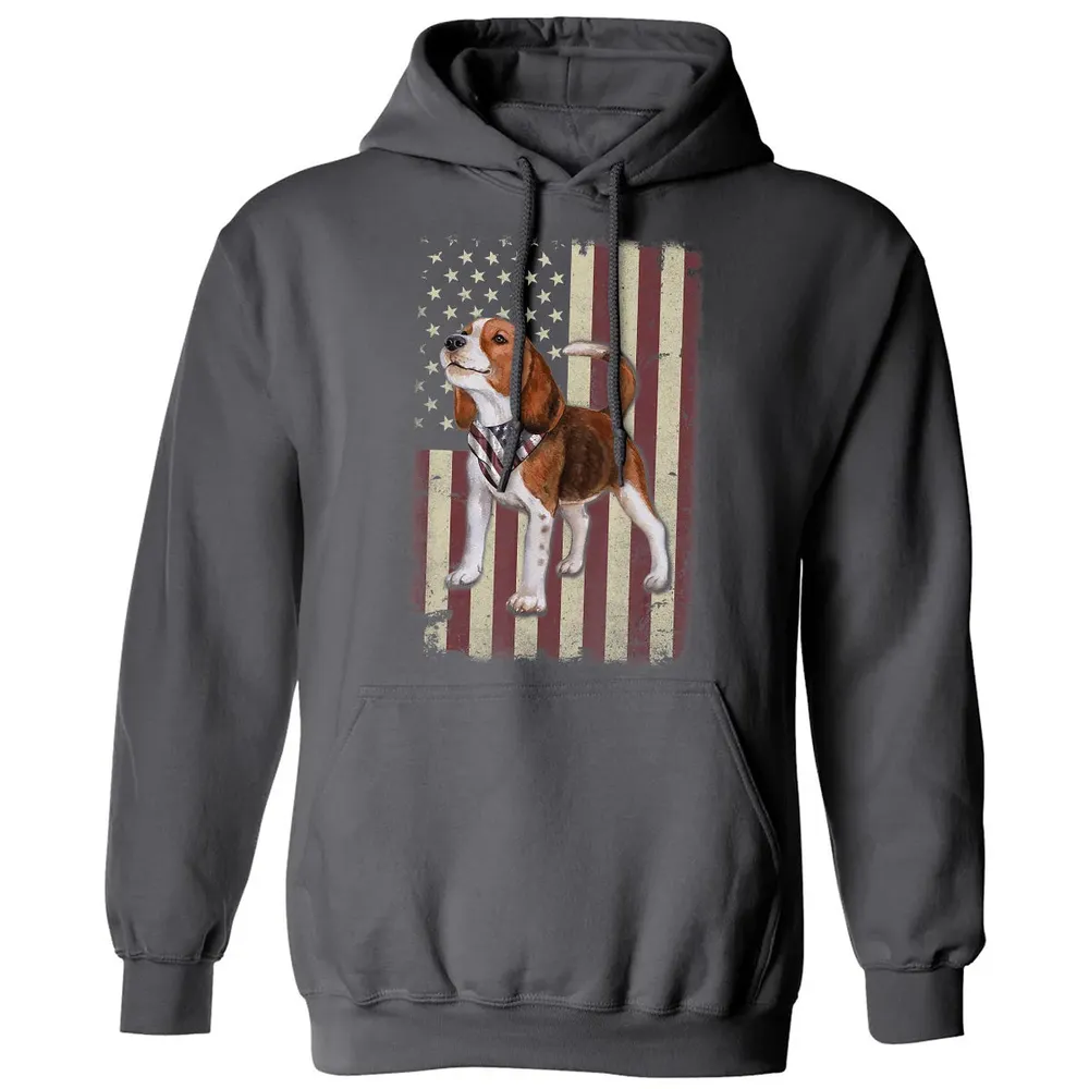 Beagle American Flag Bandana Patriotic 4th Of July T Classic Unisex Hoodie - 7