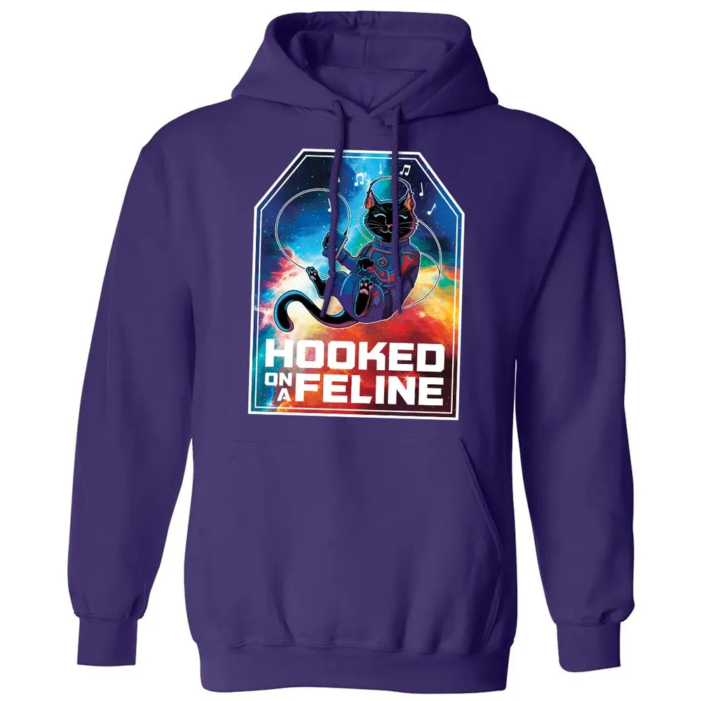 Hooked On A Feline Classic Unisex Hoodie - 6