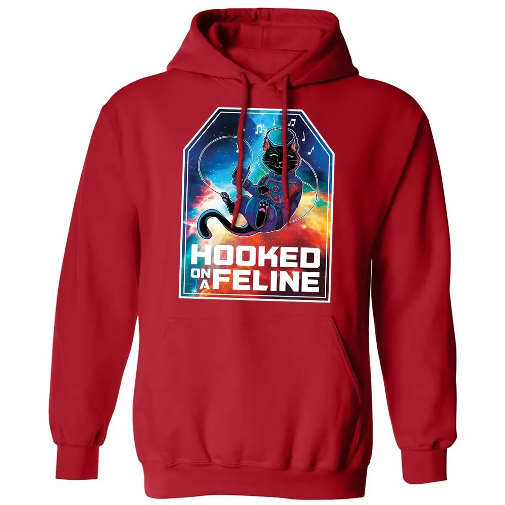 Hooked On A Feline Classic Unisex Hoodie - 5
