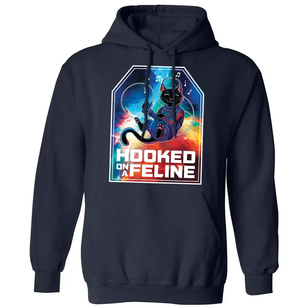 Hooked On A Feline Classic Unisex Hoodie - 2