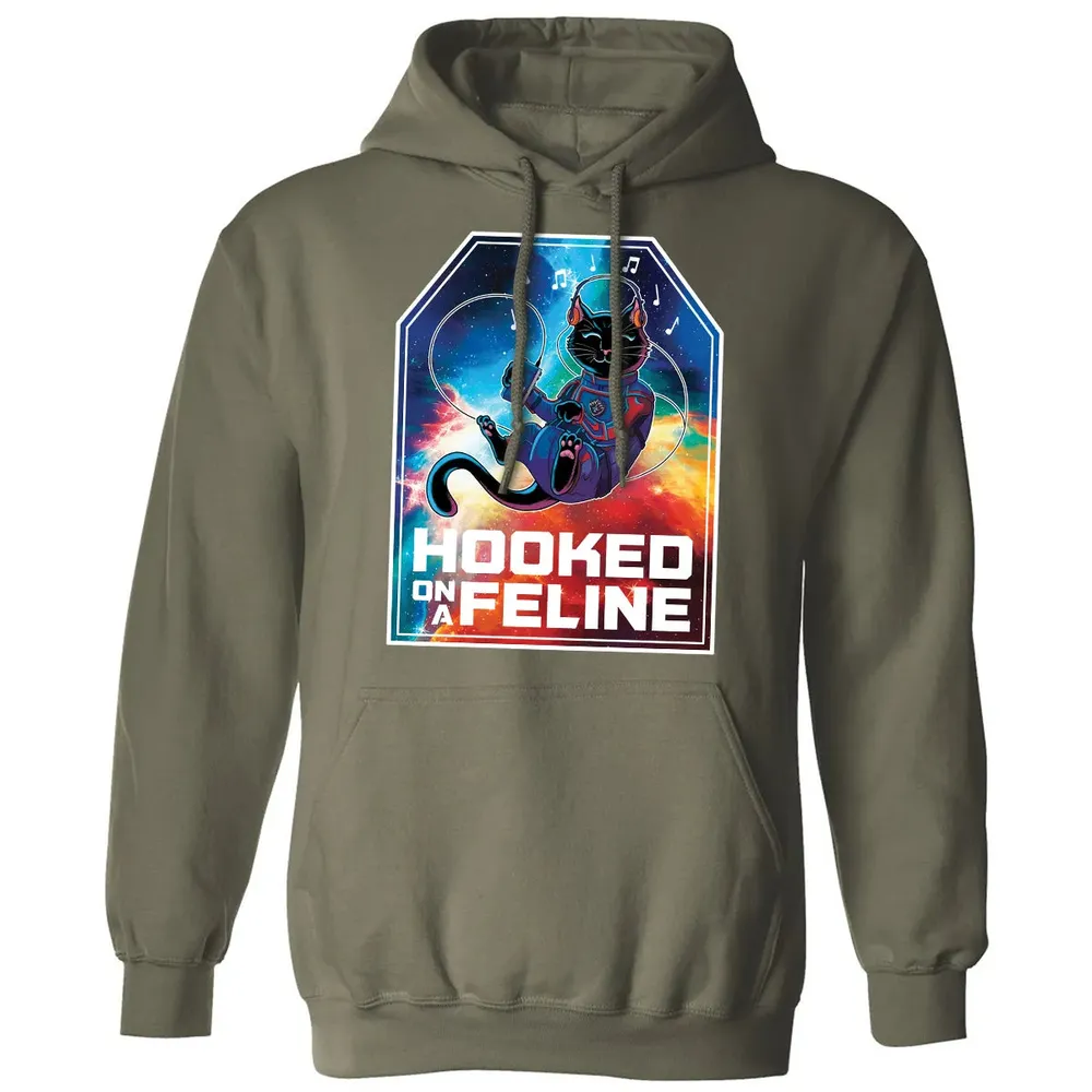 Hooked On A Feline Classic Unisex Hoodie - 4