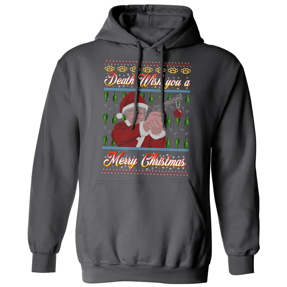 Death wish you a Merry Christmas Classic Unisex Hoodie - 7