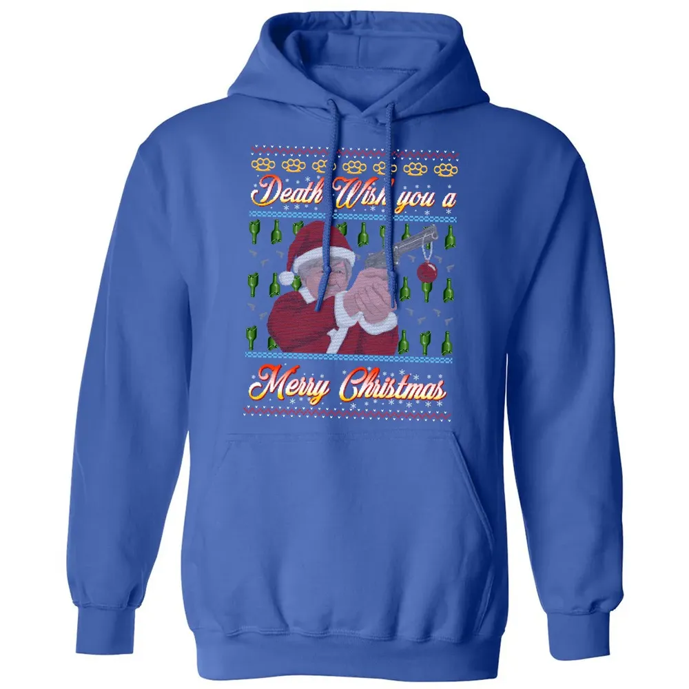 Death wish you a Merry Christmas Classic Unisex Hoodie - 9