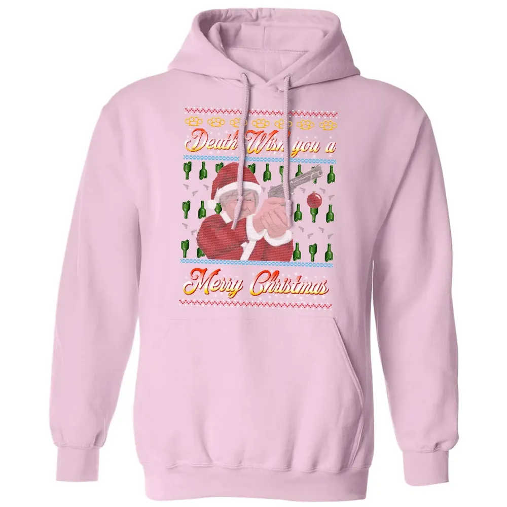 Death wish you a Merry Christmas Classic Unisex Hoodie - 3