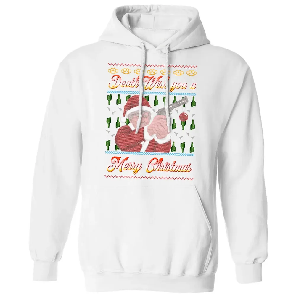 Death wish you a Merry Christmas Classic Unisex Hoodie - 11