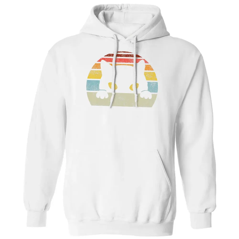Vintage Black Cat Lover, Retro Style Cats Gift Classic Unisex Hoodie - 11