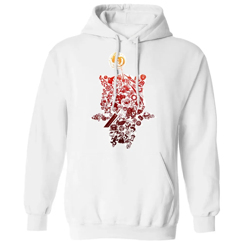 Fantasy Moogle verse Red Classic Unisex Hoodie - 11