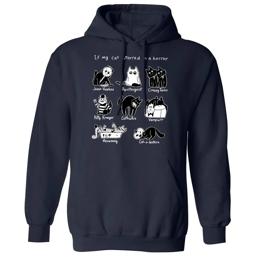 Horror Cat Classic Unisex Hoodie - 2