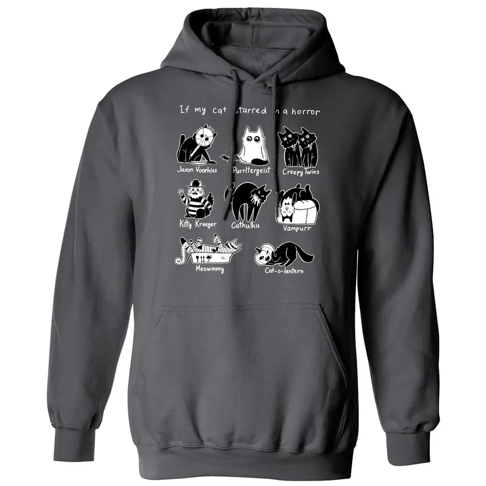 Horror Cat Classic Unisex Hoodie - 7