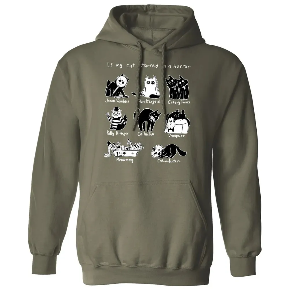 Horror Cat Classic Unisex Hoodie - 4