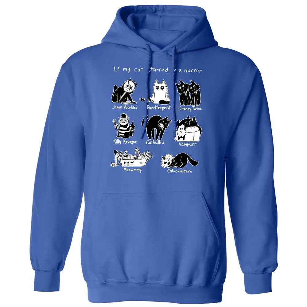 Horror Cat Classic Unisex Hoodie - 9