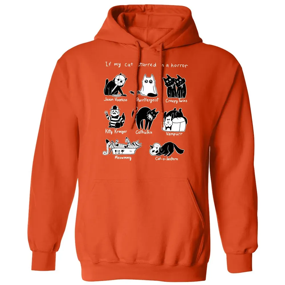 Horror Cat Classic Unisex Hoodie - 10