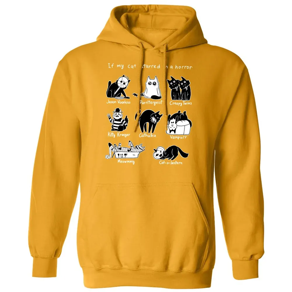 Horror Cat Classic Unisex Hoodie - 12