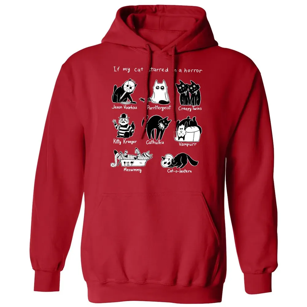 Horror Cat Classic Unisex Hoodie - 5