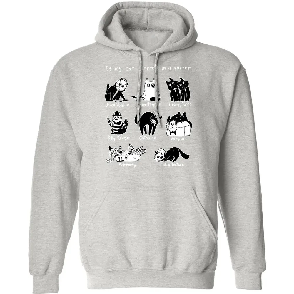 Horror Cat Classic Unisex Hoodie - 8