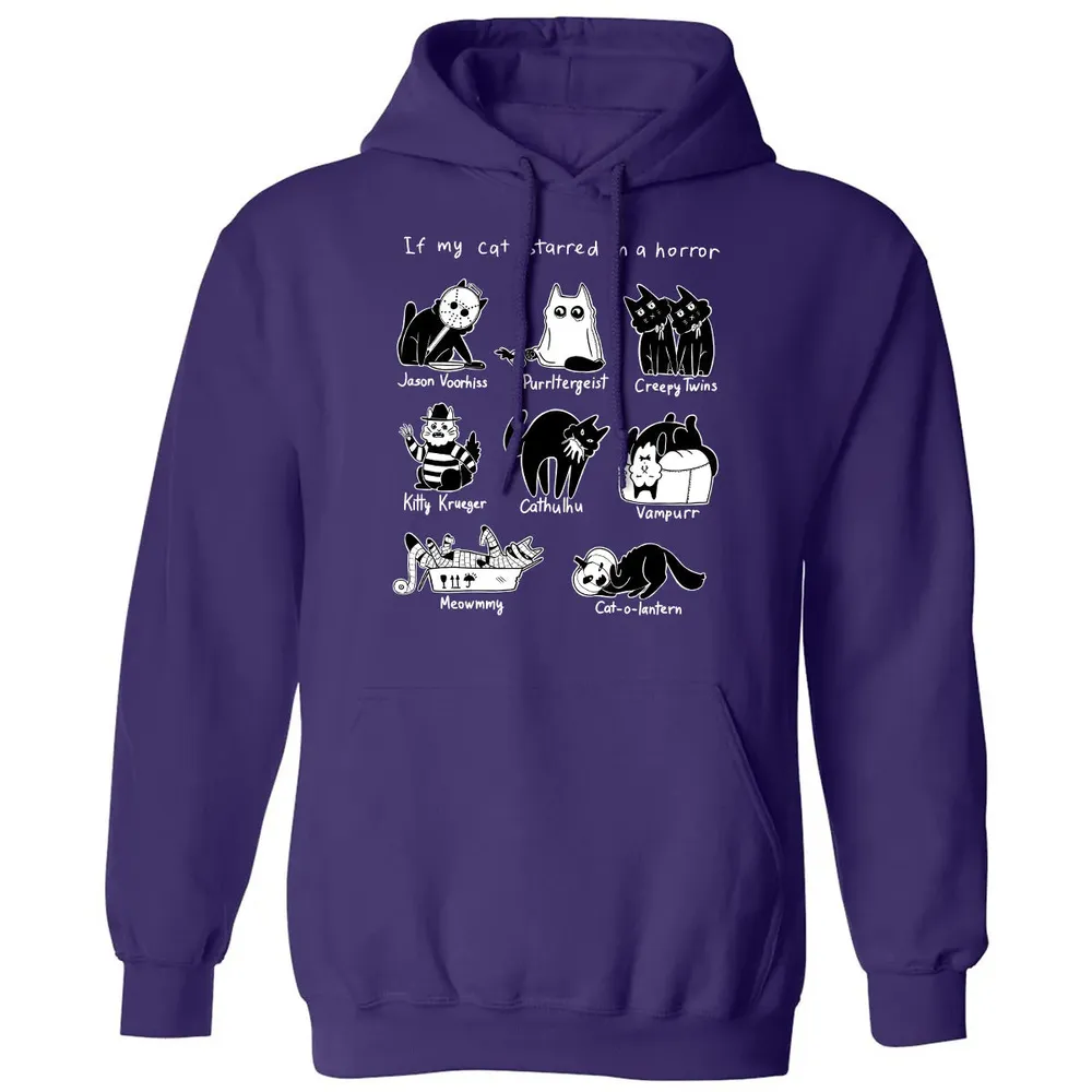 Horror Cat Classic Unisex Hoodie - 6