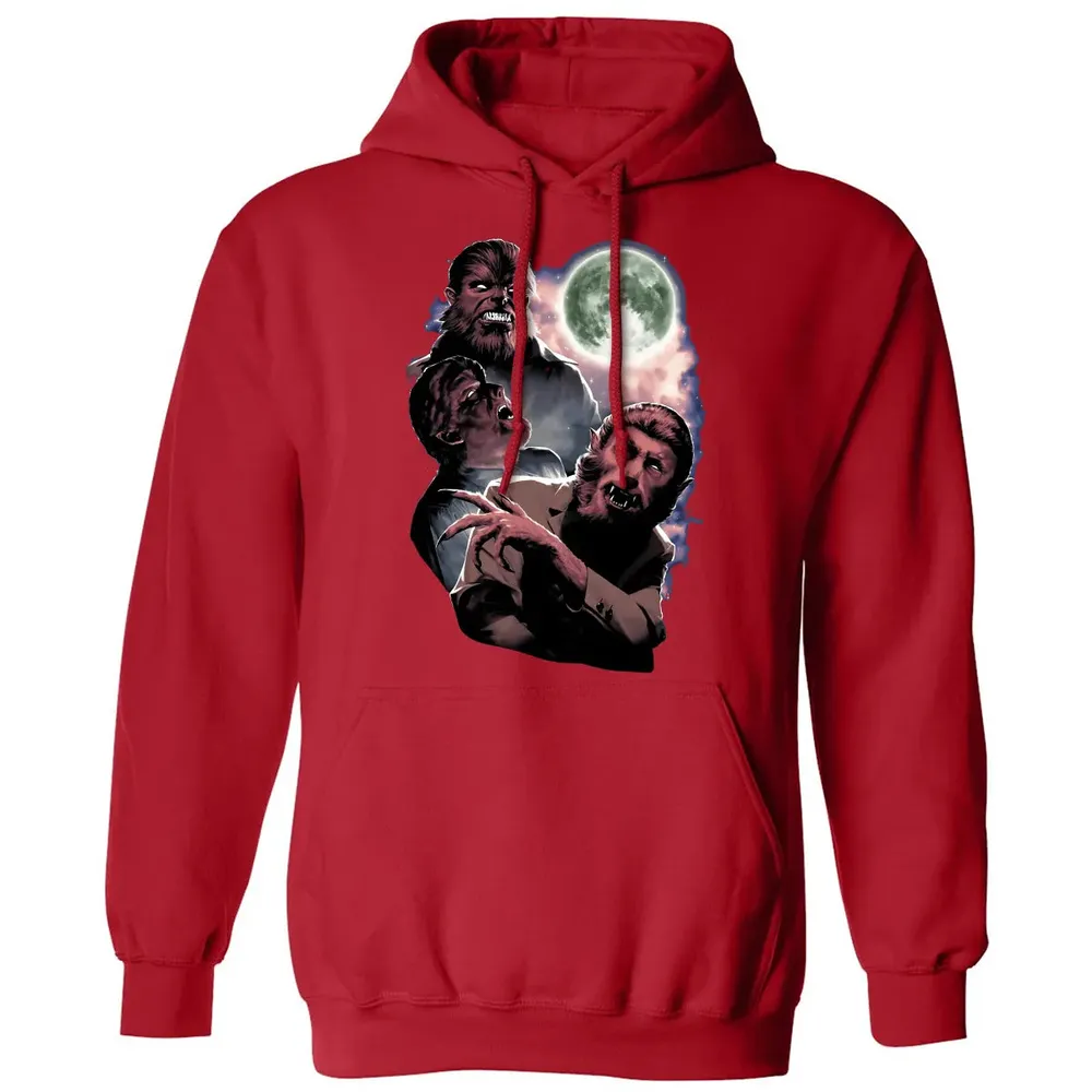 Wolf Man Moon Classic Unisex Hoodie - 5
