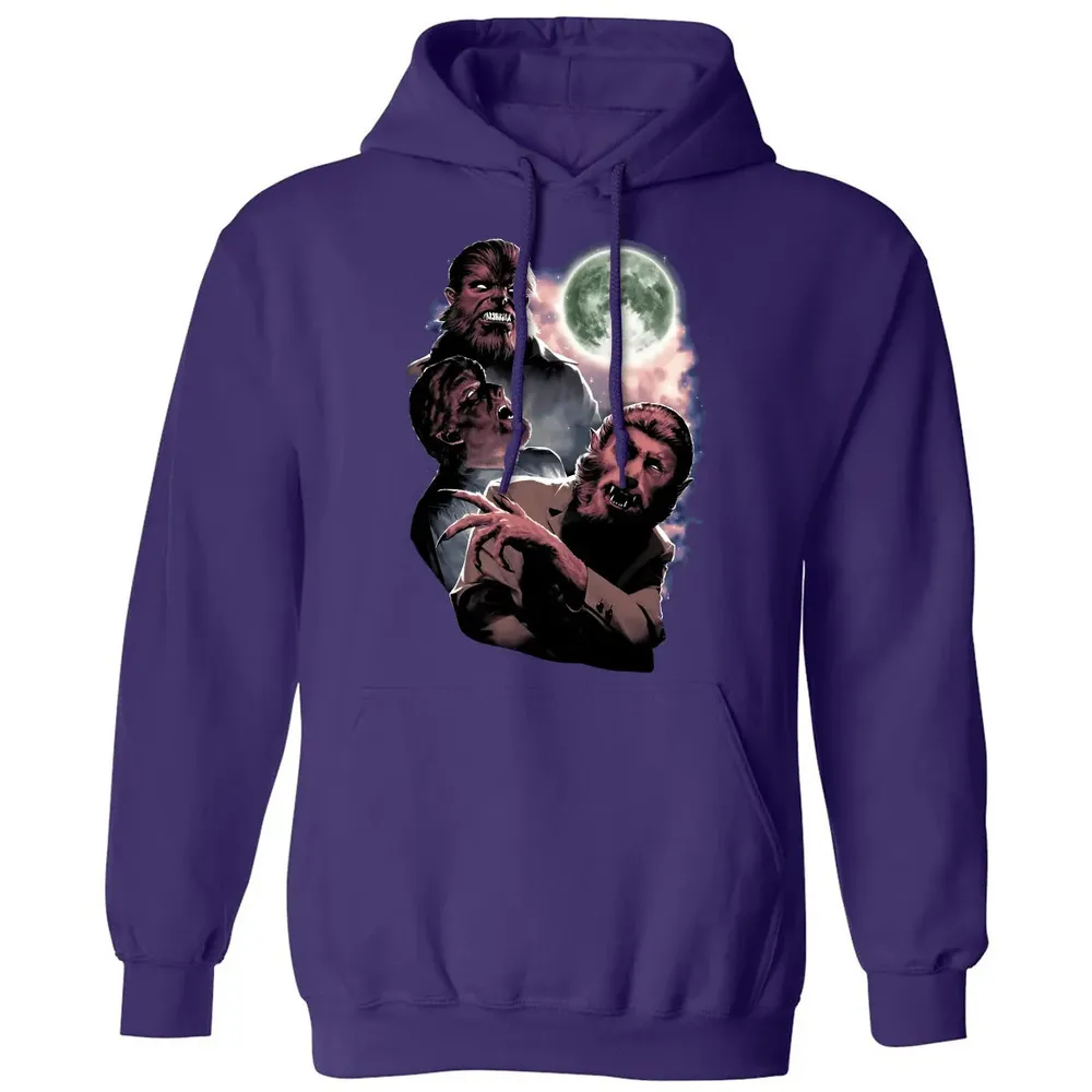 Wolf Man Moon Classic Unisex Hoodie - 6