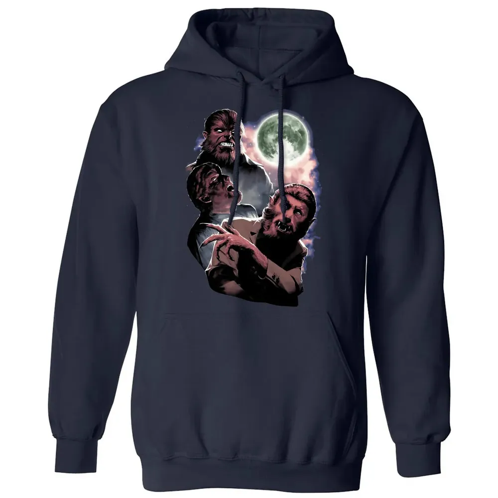 Wolf Man Moon Classic Unisex Hoodie - 2